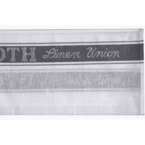 Image of Lechateau Le Chateau Linen Union Glass Cloth - Grey