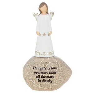 Image of Stone Sentiment Angel Daughter Ornament