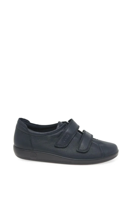 Image of ECCO 'Soft 2 Strap' Casual Trainers Black