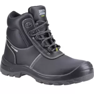 Image of Safety Jogger Mens Aras Leather Safety Boots (8 UK) (Black)