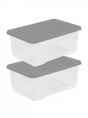 Image of Wham Crystal Set Of 2 Boxes And Lids- 45 Litres