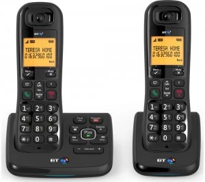 Image of BT XD56 Cordless Phone with Answering Machine Twin Handsets
