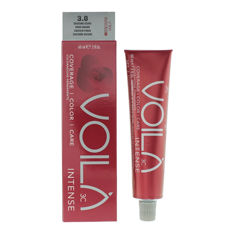 Image of Intercosmo Voila 3c Intense 3.0 Dark Brown Hair Colour 60ml