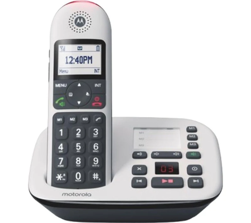 Image of MOTOROLA CD5011 Cordless Phone - White 5055374717011