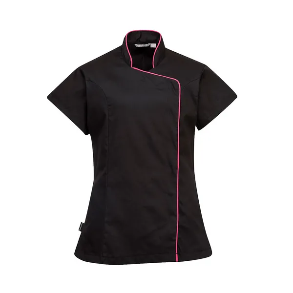 Image of Portwest Ladies Wrap Work Tunic LW15BKRS Colour: Black