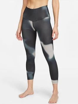 Image of Nike Dri-FIT Yoga All Over Print Legging - Grey Size XL Women