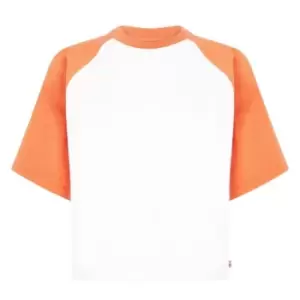 Image of Levis Levis Throwback Baseball T-Shirt Womens - Orange