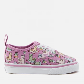Image of Vans Toddlers Elastic Lace Llama Trainers - Orchid - UK 9 Kids