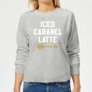 Image of Iced Caramel Latte Womens Sweatshirt - Grey - 4XL