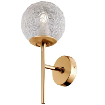 Image of Maytoni Lighting - Maytoni Modern - Ligero Modern Ligero Brass Wall Lamp Glass Shade