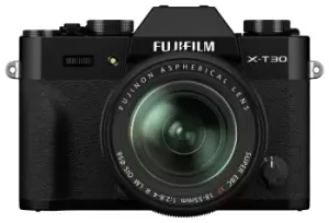 Image of Fujifilm X-T30 II Mirrorless Camera with 18-55mm Lens-Black