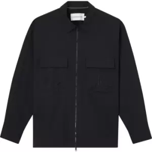 Image of Calvin Klein Jeans Utility Zip-Through Overshirt - Black