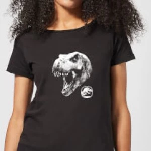 Image of Jurassic Park T Rex Womens T-Shirt - Black