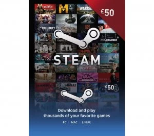 Image of Steam Wallet Card 50 GBP