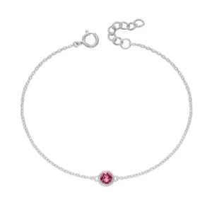 Image of JG Signature Silver October Birthstone Crystal Bracelet