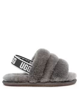 Image of UGG Fluff Yeah Slide Toddler Slipper, Grey, Size 9 Younger