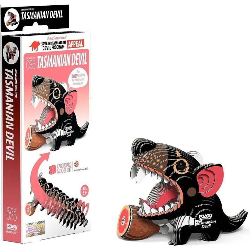 Image of Eugy Tasmanian Devil 3D Craft Kit Multi