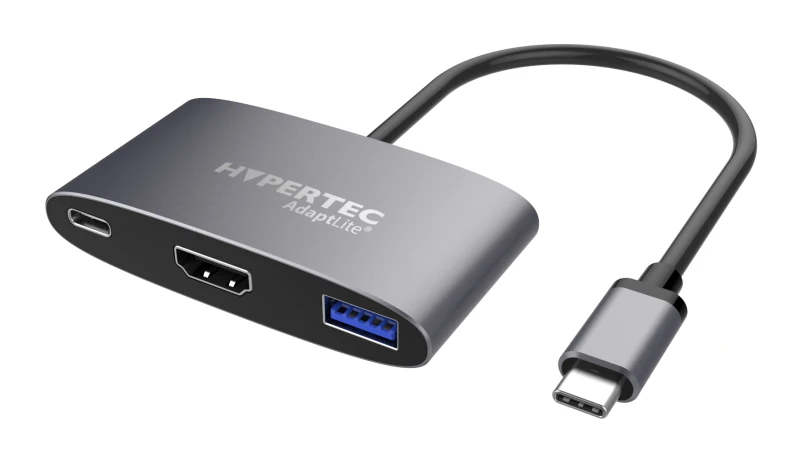 Image of Hypertec AdaptLite HD Wired USB 3.2 Gen 1 (3.1 Gen 1) Type-C Anthracit