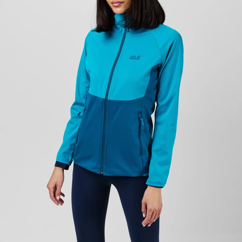 Image of Jack Wolfskin Go Hike Softshell Jacket Womens - Blue Blue 10