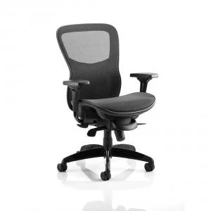 Image of Adroit Stealth Shadow Ergo Posture Chair With Arms Mesh Seat And Back