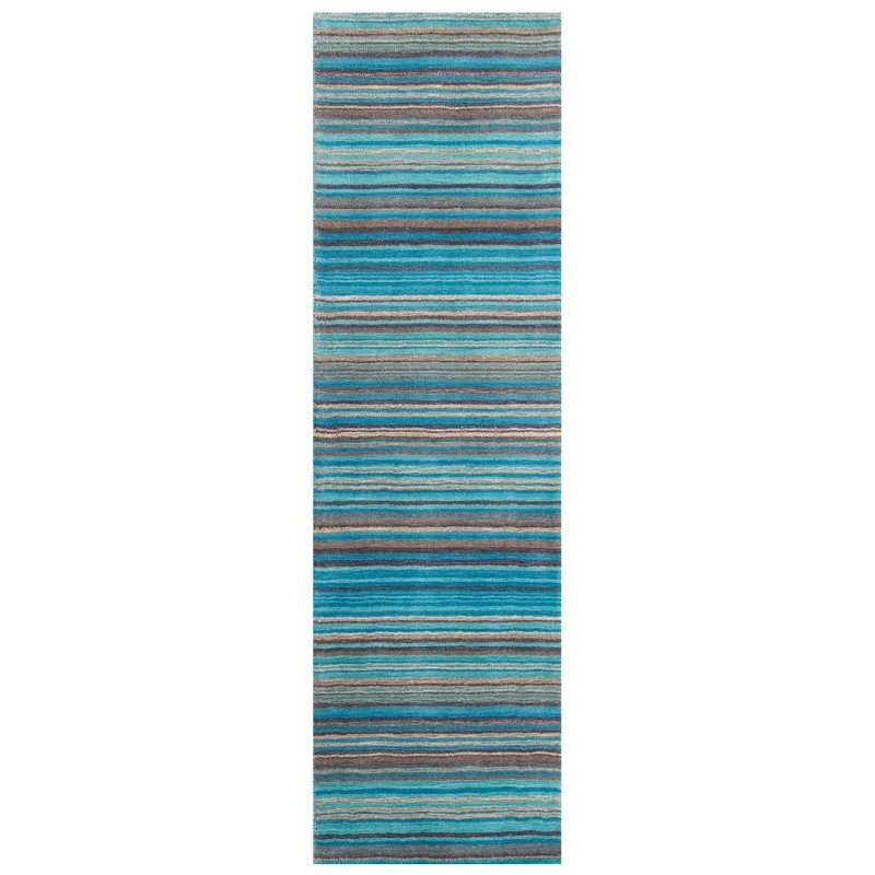 Image of Homemaker Mumbai Stripe Runner Teal Teal unisex 60x230cm