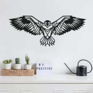 Image of Eagle3 Black Decorative Metal Wall Accessory