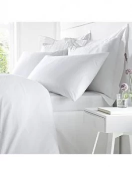 Image of Bianca Cottonsoft Bianca Egyptian Cotton King Size Fitted Sheet In White