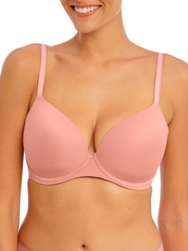 Image of Freya Womens Undetected T-Shirt Bra in Pink Size: 34E Pink Female 34E