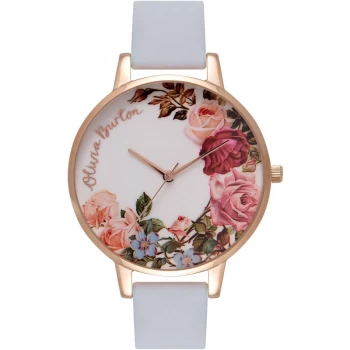 Image of English Garden Chalk Blue & Rose Gold Watch