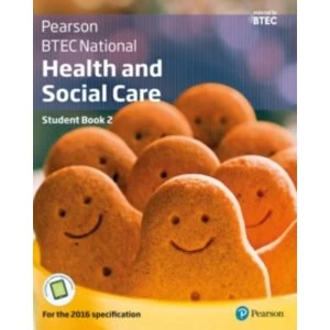 Image of BTEC National Health and Social Care Student Book 2 : For the 2016 specifications