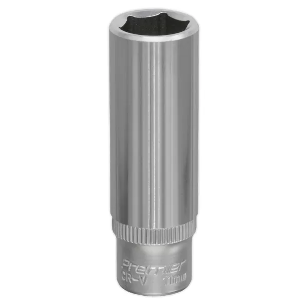 Image of Genuine SEALEY S1411D WallDrive® Socket 11mm Deep 1/4Sq Drive