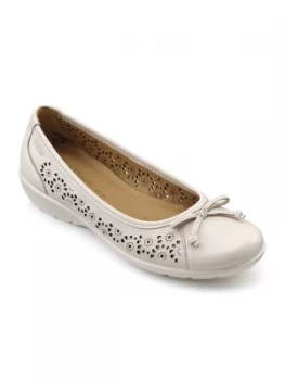 Image of Hotter Hotter Precious Ballerina Pump White