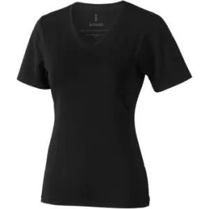 Image of Elevate Womens/Ladies Kawartha Short Sleeve T-Shirt (M) (Solid Black)