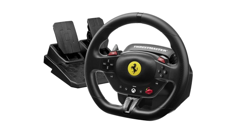 Image of THRUSTMASTER T98-X Ferrari 296 GTS Racing Wheel & Pedals for Xbox & PC 3362934404062