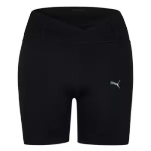 Image of Puma Granola Sculpted 5" Shorts Womens - Black