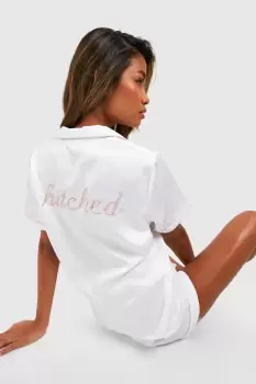 Image of Hitched Bridal Pj Short Set