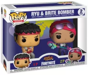 Image of Fortnite Ryu & Brite Bomber - 2 Pack Figuren Funko Pop! multicolor