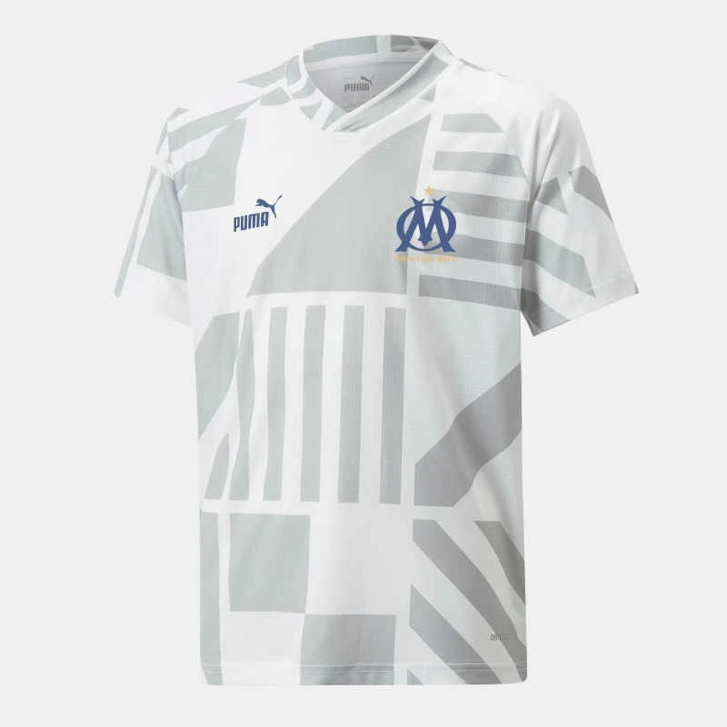 Image of Puma Olympique De Marsseille Fc Prematch Jersey White male 5-6