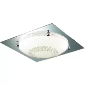 Image of Italux Lighting - Italux Ermes Classic 1 Light Flush Ceiling Light led, 3000K