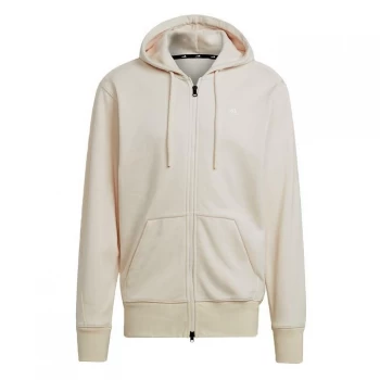 Image of adidas Sportswear Comfy & Chill Full Zip Hoodie Me - Wonder White