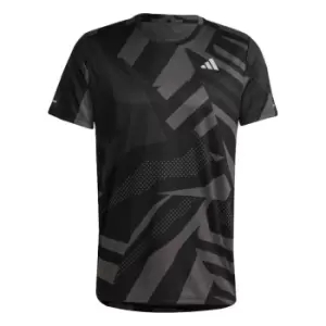 Image of adidas Own the Run Seasonal T-Shirt Mens - Black