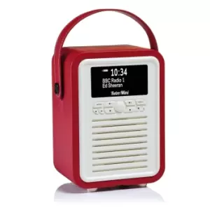 Image of VQ Retro Mini DAB Radio - Red