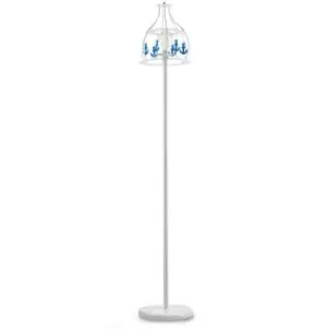 Image of Onli Ancorina Floor Lamp, White, Blue