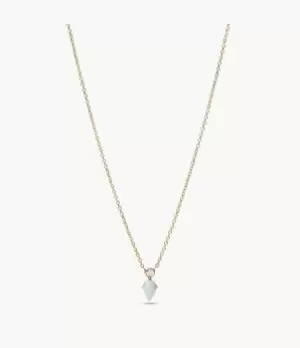Image of Fossil Women Val Celestial White Opal Station Necklace