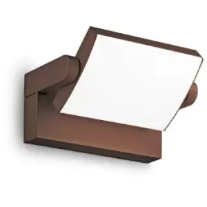 Image of Ideal Lux swipe LED Outdoor Down Wall Lamp Coffee, 3000K, IP54