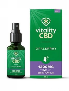 Image of Vitality CBD Vitality CBD Oral Spray with MCT Oil Berry 1200mg, Multi, Women