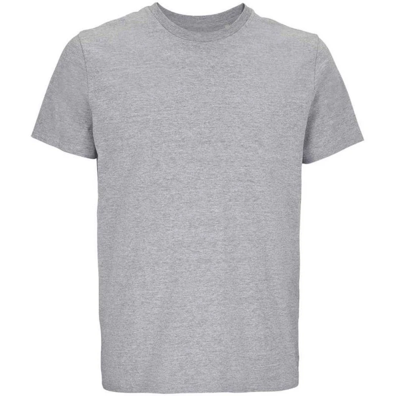 Image of SOL'S Mens Legend Marl T-Shirt in Grey Size: XS Grey Male XS