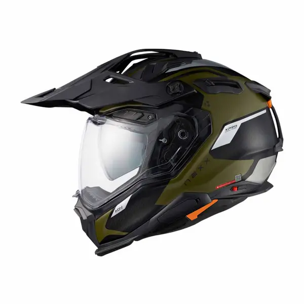 Image of Nexx X.WED3 Keyo Green Silver Matt Adventure Helmet Size S