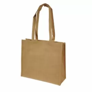 Image of Shugon Calcutta Long Handle Jute Shopper Bag (20 Litres) (One Size) (Natural Jute)