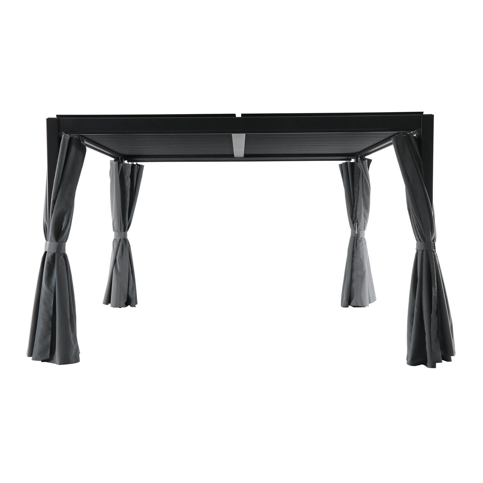 Image of Creador 3 x 3.6m Slat Roof Gazebo Metal